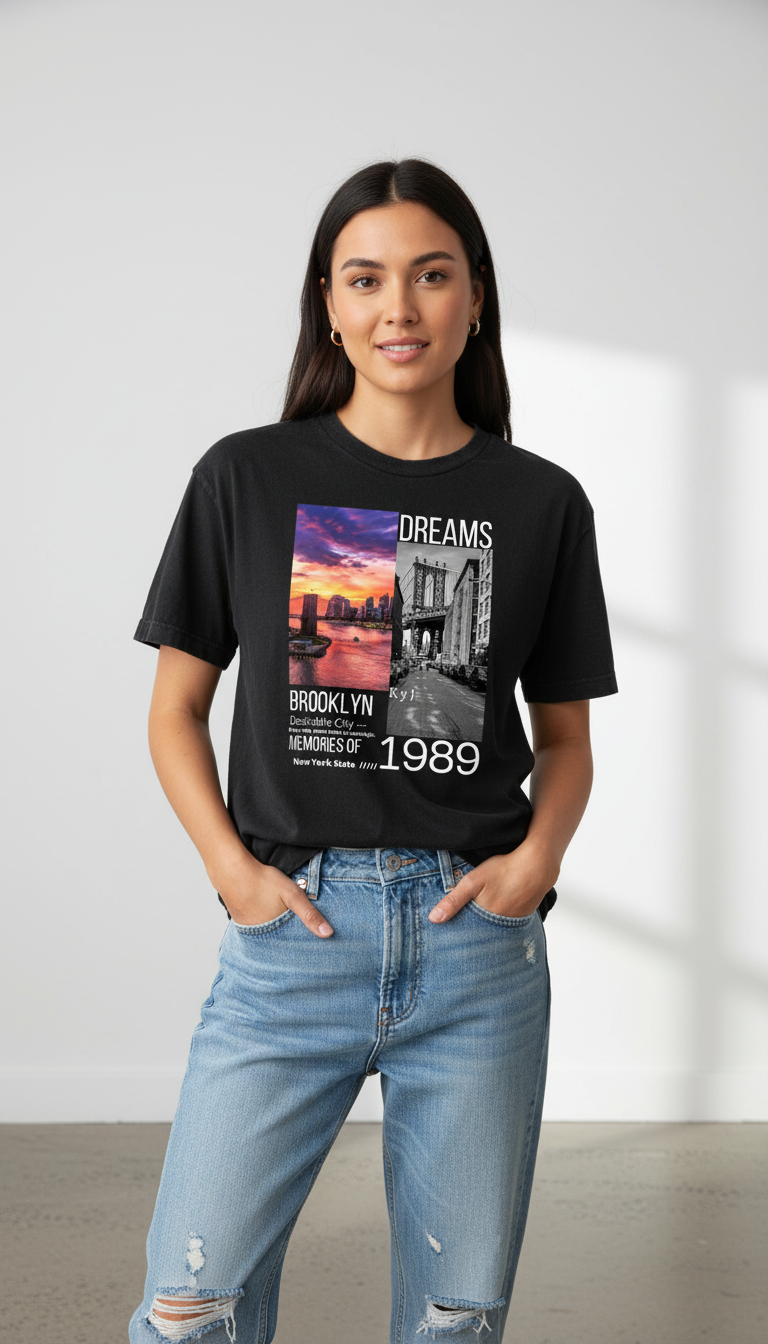 Brooklyn Dreams 1989 Graphic T Shirt 1 Brooklyn Dreams 1989 Graphic T Shirt 1