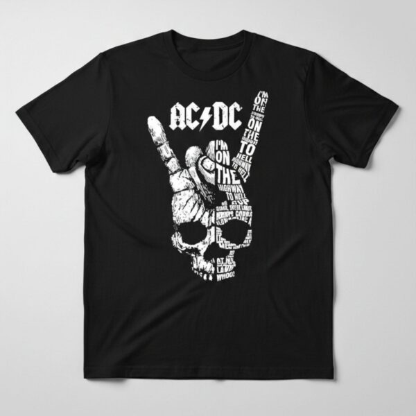 AC DC Highway to Hell Skull Tee