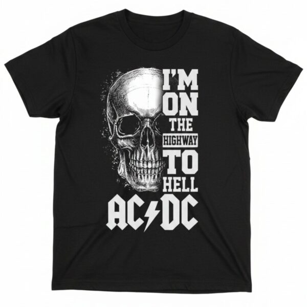 AC DC Highway to Hell Skull Tee V2
