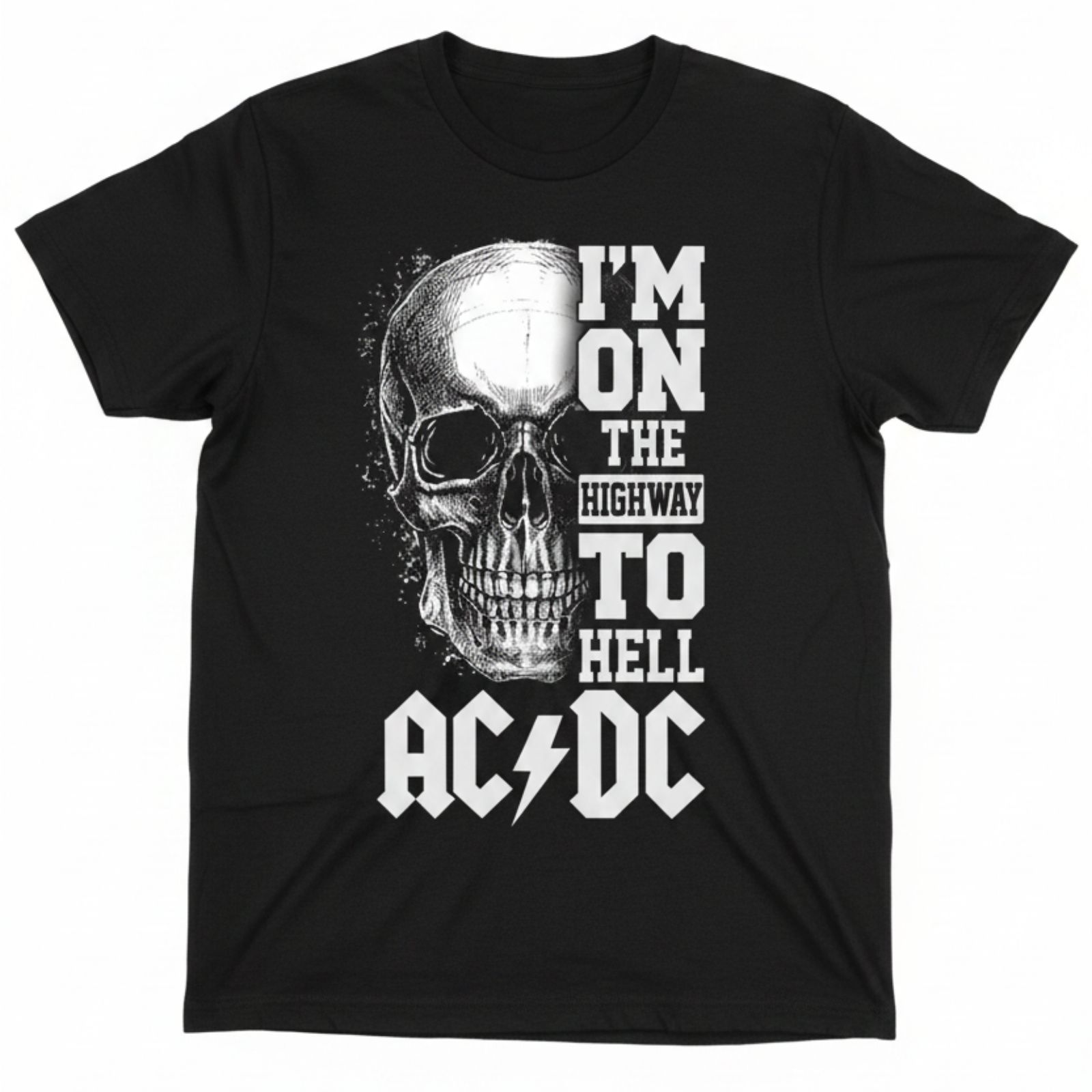 AC DC Highway to Hell Skull Tee V2 AC DC Highway to Hell Skull Tee V2