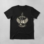 Winged Guitar Rock and Roll Tee